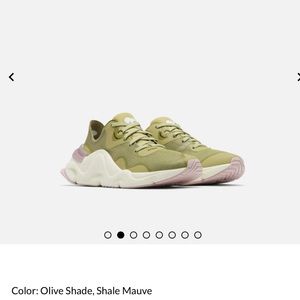 WOMEN'S KINETIC RNEGD FLOAT SOREL SNEAKER olive shale mauve size 11